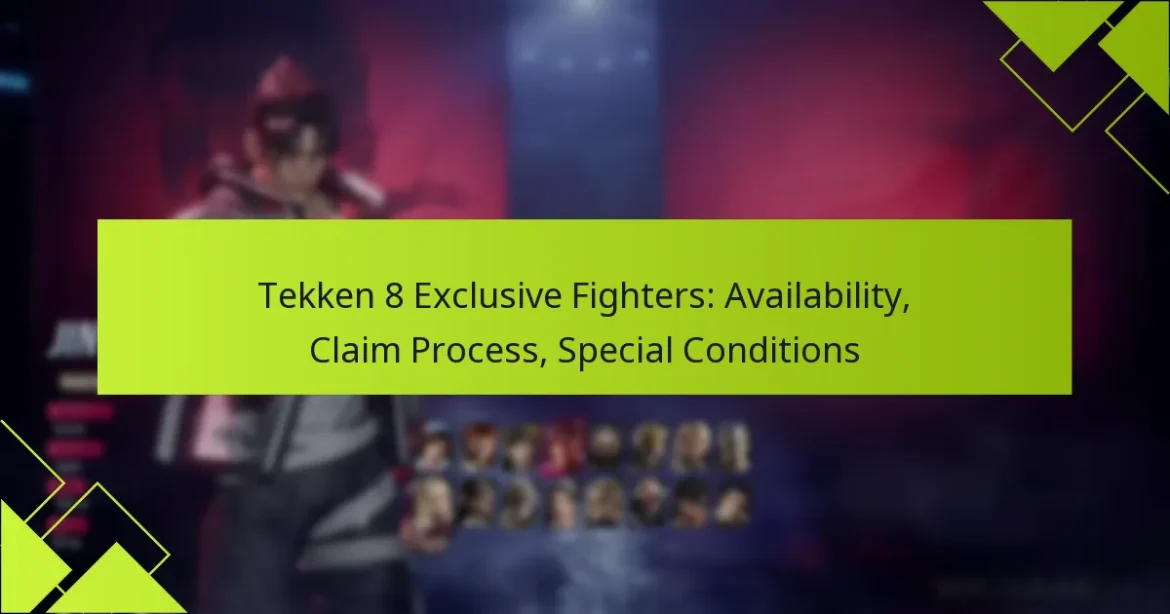 Tekken 8 Exclusive Fighters: Availability, Claim Process, Special Conditions