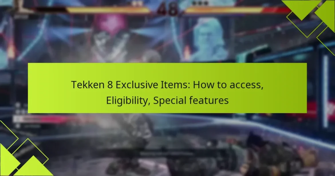 Tekken 8 Exclusive Items: How to access, Eligibility, Special features