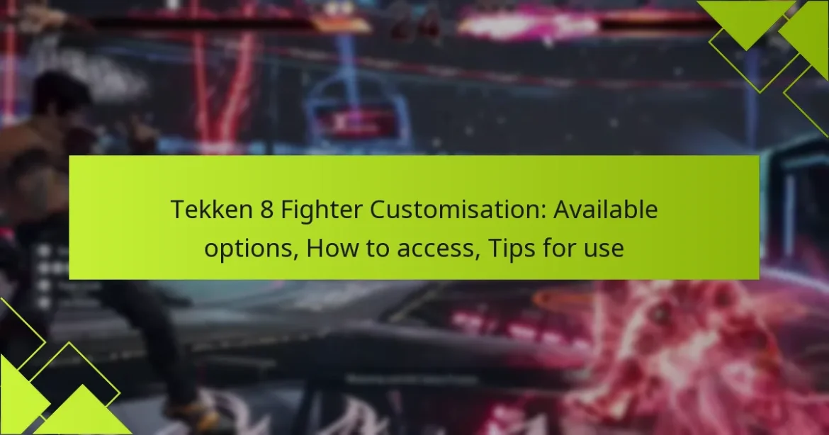 Tekken 8 Fighter Customisation: Available options, How to access, Tips for use