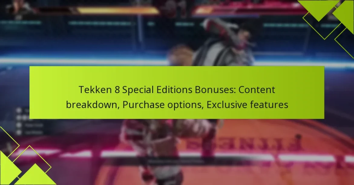Tekken 8 Special Editions Bonuses: Content breakdown, Purchase options, Exclusive features