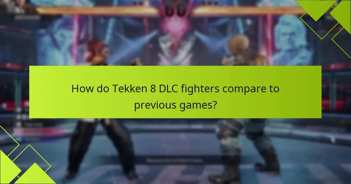 Which characters are included in the Tekken 8 DLC?