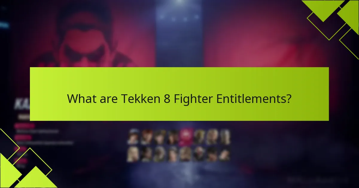 How can players claim their Tekken 8 Fighter Entitlements?