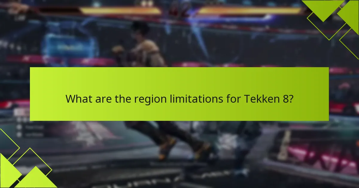 How do regional differences affect gameplay in Tekken 8?