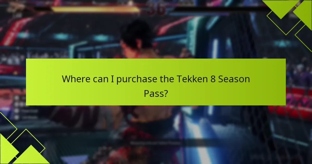 Which platforms support the Tekken 8 Season Pass?